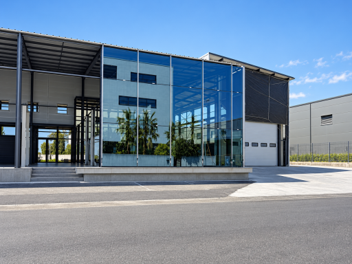 Mur-rideau vitré – bâtiment professionnel Mur-rideau vitré – bâtiment professionnel